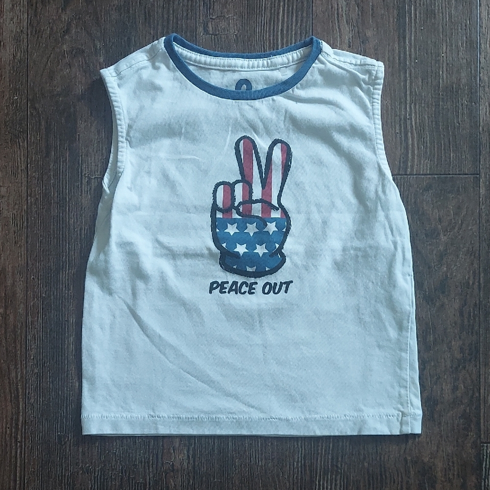 Kids Peace Out Sleeveless Shirt